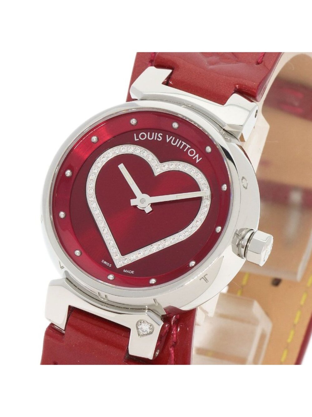 Louis Vuitton Tumble Heart Watch SS Leather - Picture 3 of 15